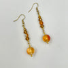 Golden & Silvery Crystal Lariats with Matching Earrings