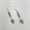 Golden & Silvery Crystal Lariats with Matching Earrings