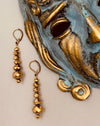 Bronze Crystal Earrings